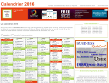 Tablet Screenshot of calendrier-2016.net